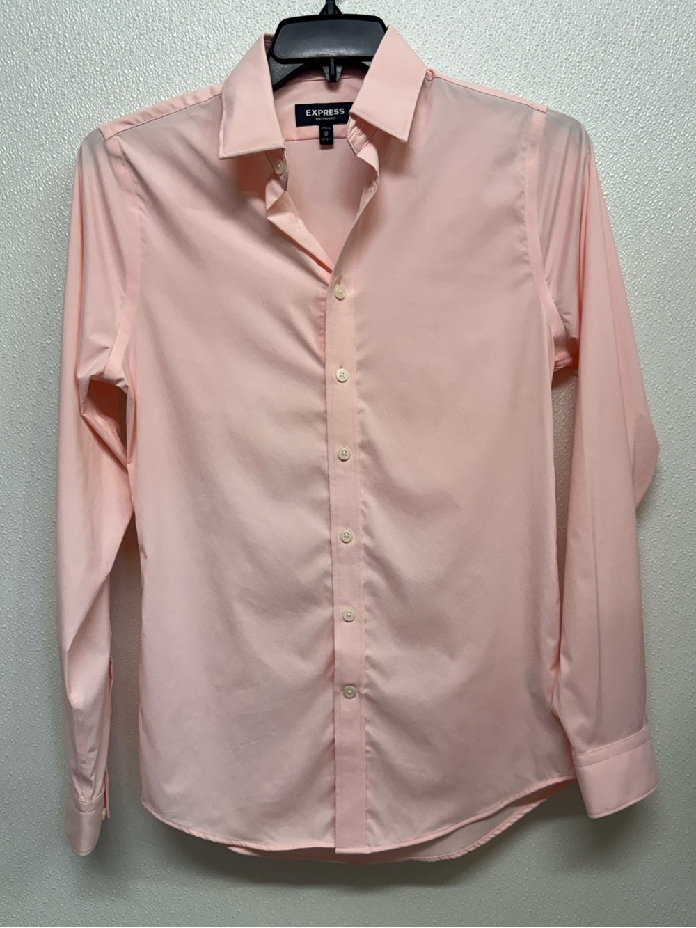 Express Men's Pink Dress Shirt - Tailored Button-Up Sz XS
